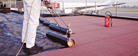 photo d'un chantier d'étanchéité