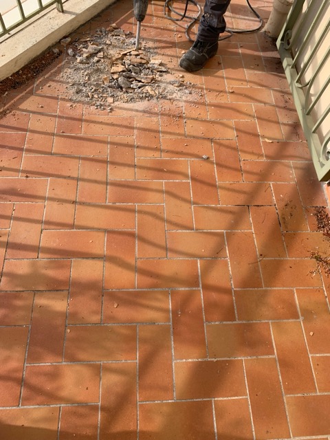 photo dépose carrelage